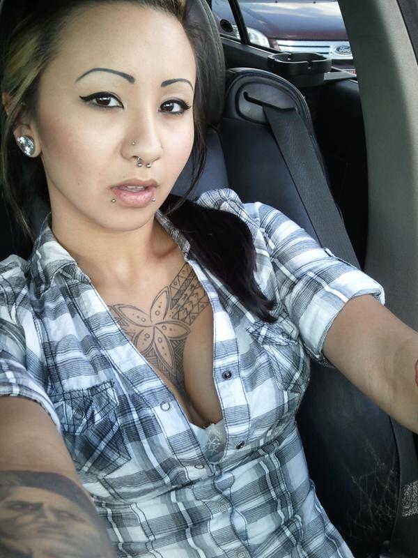 Ruby Renegade sexy mixed ethnicity asian emo babe.